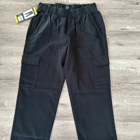 NWT GAP Twill Cargo Pants Black Women S - Picture 4 of 11